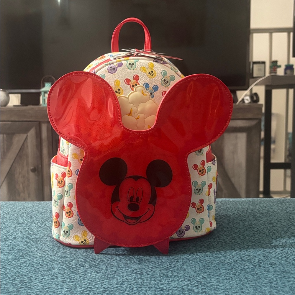 Mickey Mouse Red and Multicolor Backpack